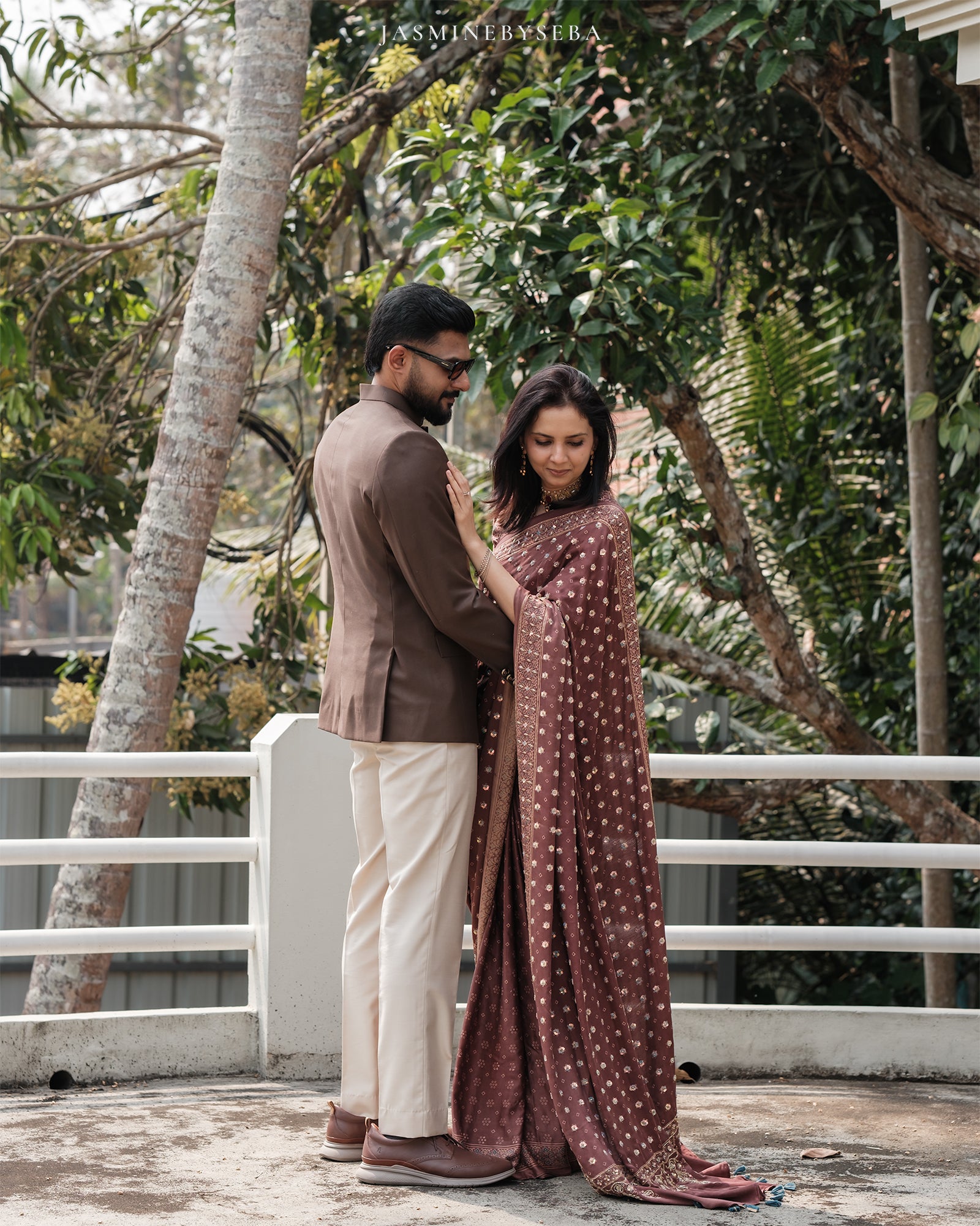 Ajrakh pure handloom gajji silk hand dyed, hand block printed and handworked saree