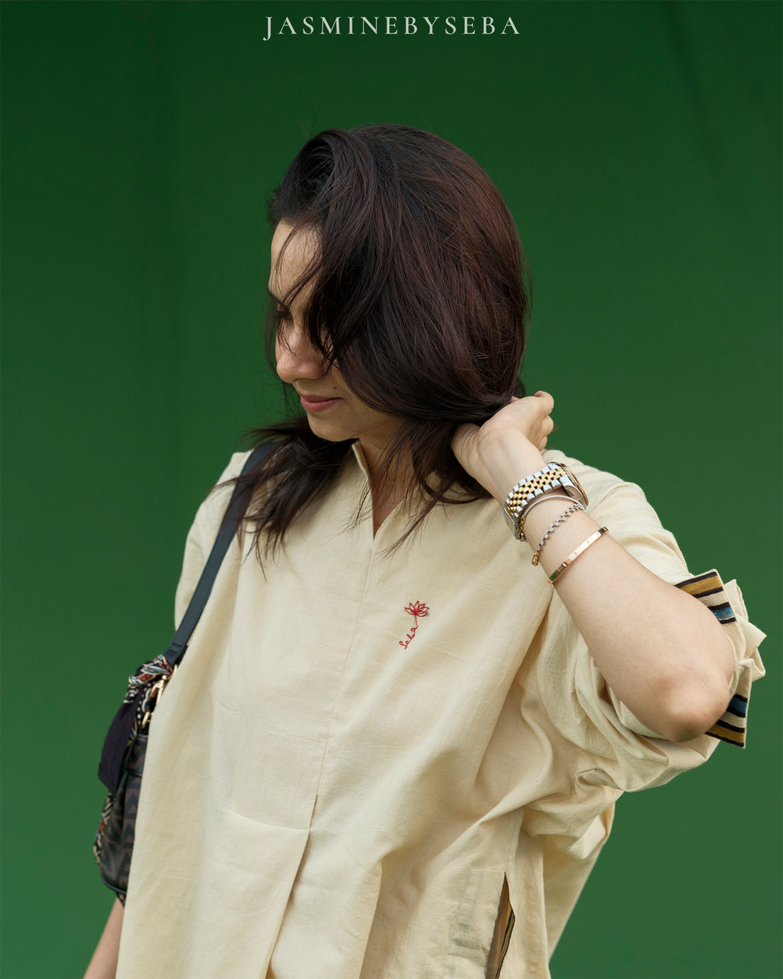 Ajrakh hand dyed and hand block printed organic cotton coord set