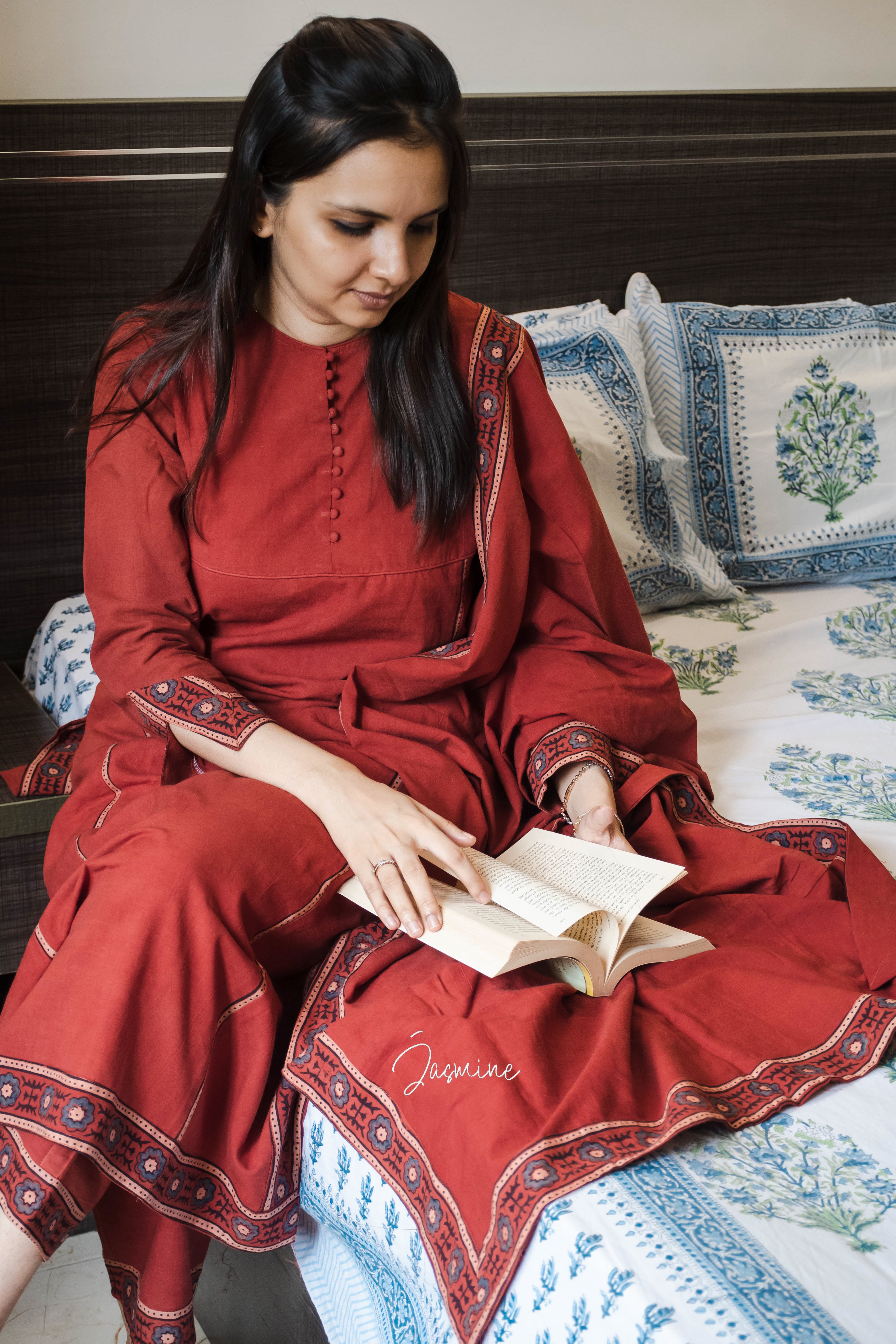 cotton dupatta dress Trendy Women's Beautiful Cotton Printed Gown With Dupatta