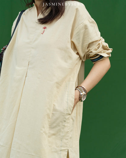 Ajrakh hand dyed and hand block printed organic cotton coord set